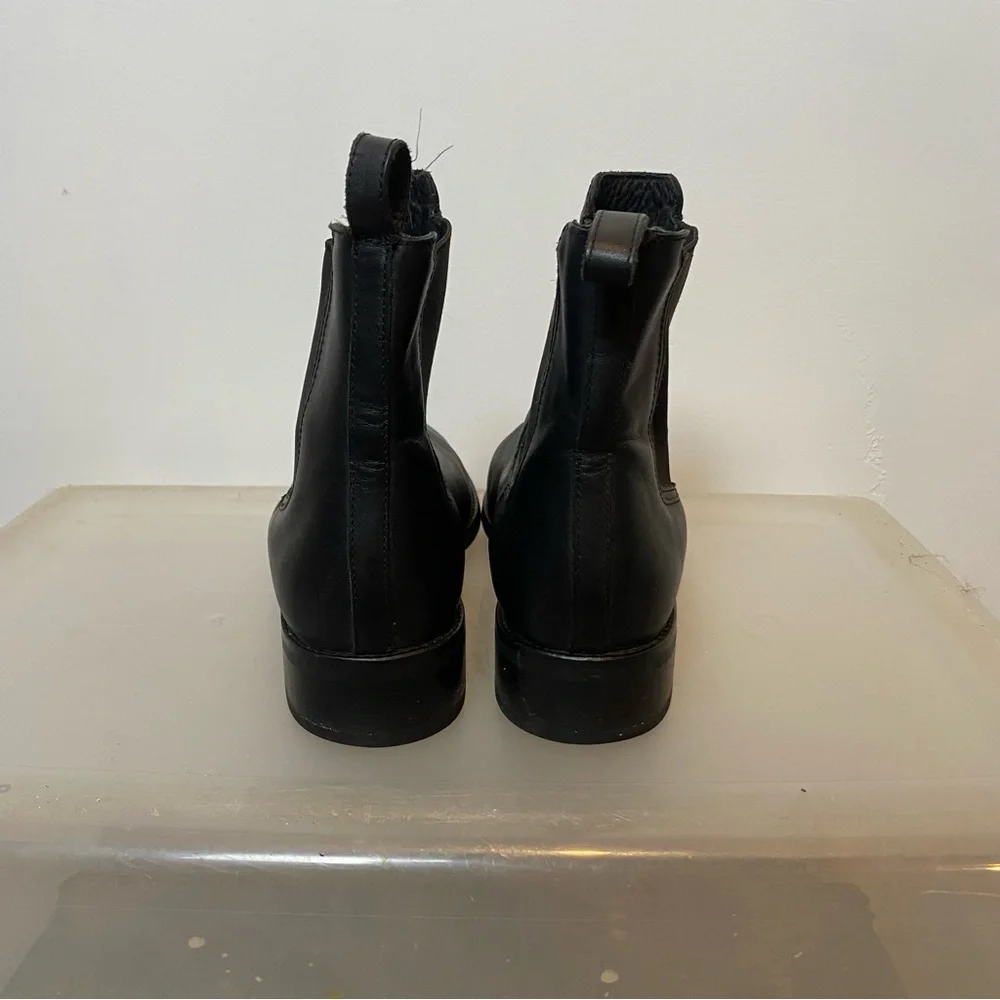 Thursday Boot Company Black Leather Chelsea Ankle Boots